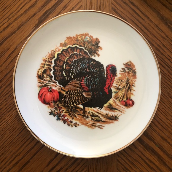 Vintage Turkey Plate - Picture 1 of 4